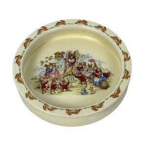 Royal Doulton Vintage Bunnykins "The Duet" Child's Porridge Bowl